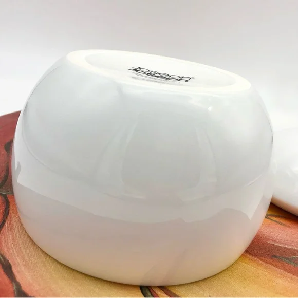 Joseph Joseph by Morph White Heavy Ceramic Lidded Orb Mortar Missing Pestle